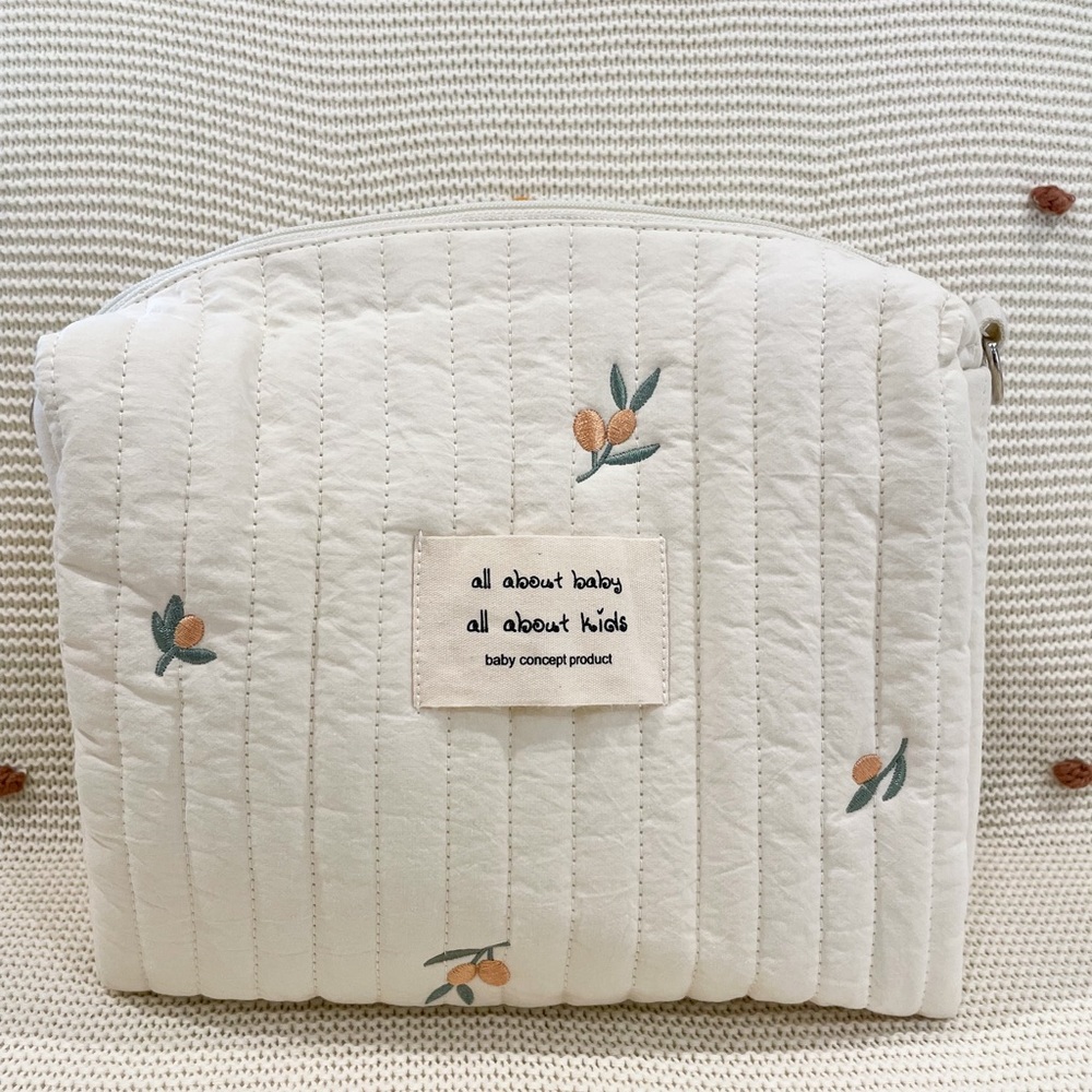 Diaper bag organizer “Olive tree” white